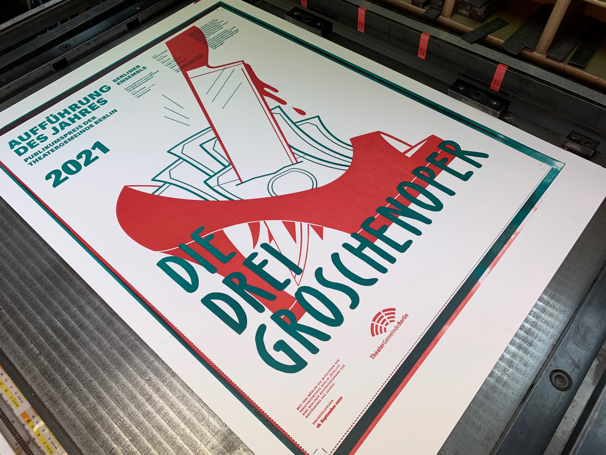 Produktion des Plakates, Teil 2