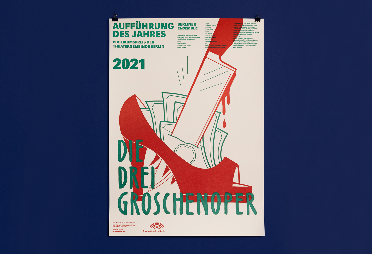 Urkunde »Die Dreigroschenoper«