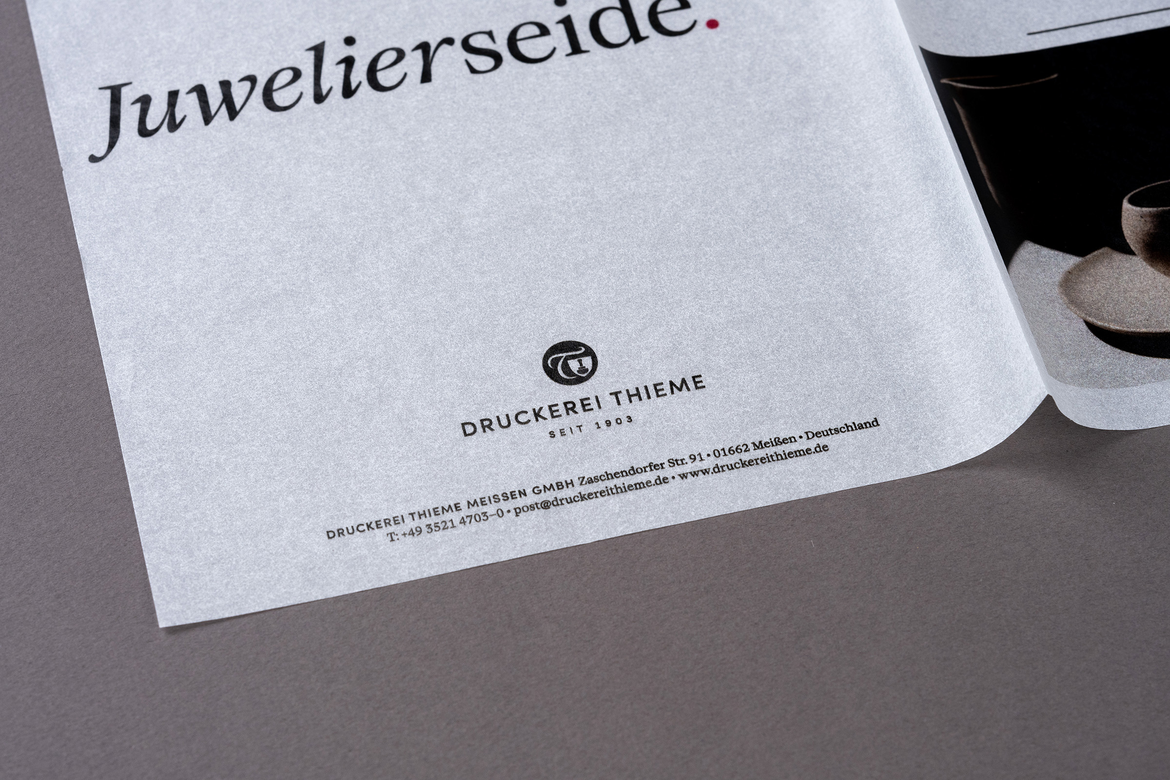 Erscheinungsbild Druckerei Thieme, Projektansicht 7